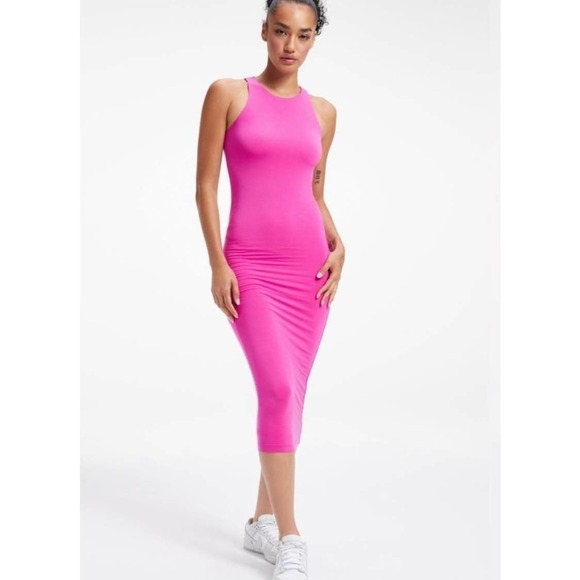 NWT Good American good touch cut-away bodycon midi dress size 2 (MED) - Picture 1 of 2